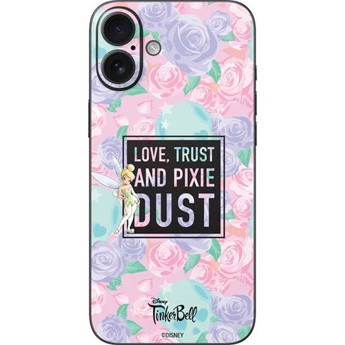 Disney Tinker Bell Love Trust and Pixie Dust iPhone 16 Plus Skin
